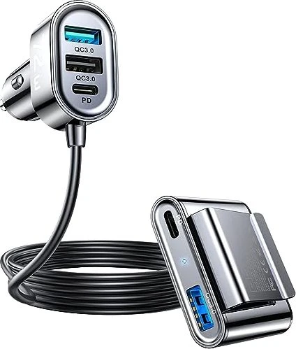Joyroom 5-Port Fast Car Charger schwarz