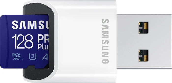 Samsung PRO Plus R160/W120 128GB USB-Kit, UHS-I U3, A2, Class 10
