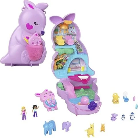 Mattel Polly Pocket - Mama & Joey Kangaroo Tasche