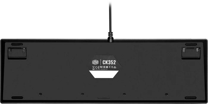 Cooler Master CK352, schwarz/grau, LEDs RGB, RED Switches, USB, DE