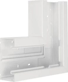 Hager Flachwinkel aus Grundprofil zu BR 68x130 mm Oberteil 80 mm in verkehrsweiß