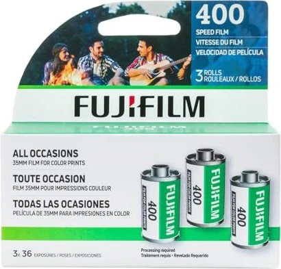 Fujifilm Fujicolor New Superia X-TRA 400 135/36 Farb-Negativfilm 3er-Pack