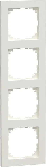 Merten System M M-Pure Rahmen 4fach Thermoplast brillant, polarweiß