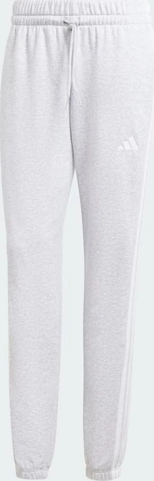 adidas Essentials 3-Streifen French Terry Cuffed Trainingshose lang light grey heather/white (Damen)