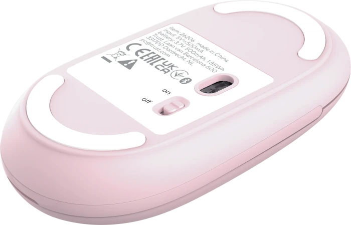 Trust Seron Hyperscroll Slim Wireless Mouse, rosa, USB/Bluetooth