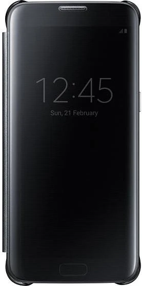 Samsung Clear View Cover für Galaxy S7 Edge schwarz