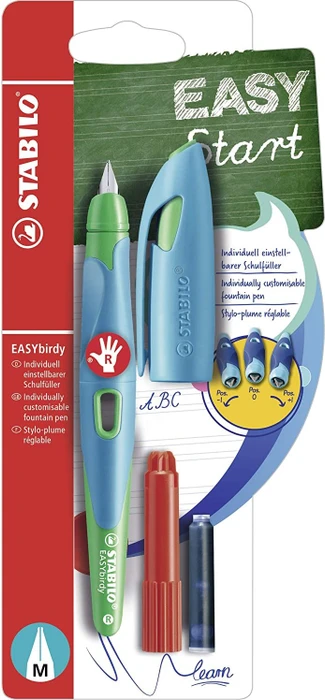 STABILO EASYbirdy blau/grün, rechte Hand, mittel, Blister