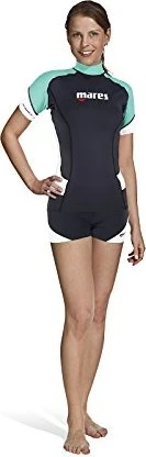 Mares Trilastic Rash Guard Unterzieher Hose schwarz/weiß/türkis (Damen)