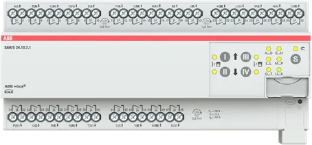 ABB SAH/S24.10.7.1 Schalt-/Jalousieaktor 24-fach, 230V, 10A, 12TE REG, Schaltaktor