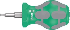 Wera Kraftform Plus Serie 300 368 Stubby Innenvierkant Schraubendreher, R1x25mm