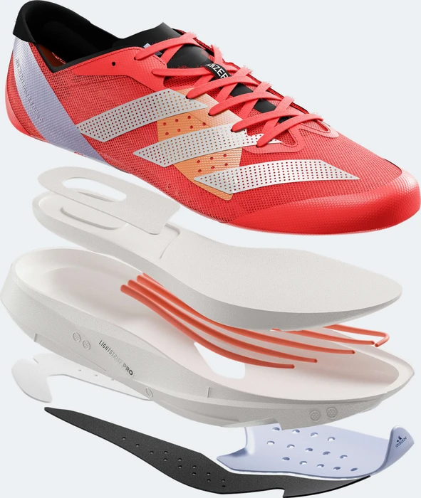 adidas Adizero Takumi Sen 9 solar red/zero metalic/coral fusion (Herren)