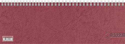 Glocken Wochenkalender 1 Woche/1 Seite 2022, quer, rot, 64 Blatt