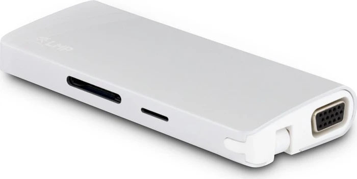 LMP USB-C Travel Dock, 9-Port, USB-C 3.0 [Stecker], silber