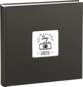 Hama Jumbo Fotoalbum, 30x30, 100 weiße Seiten, Fine Art schwarz