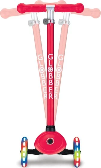 Globber Primo Lights Kickboard rot
