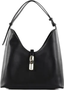 Furla Goccia M Schultertasche schwarz