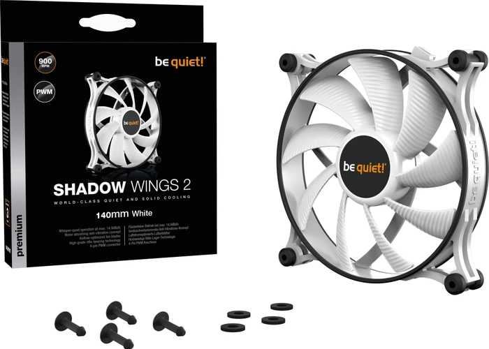 be quiet! Shadow Wings 2 White PWM, 140mm