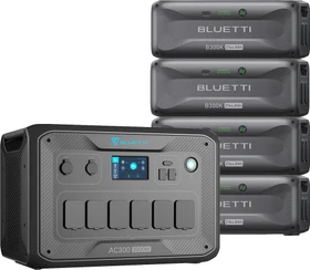 Bluetti AC300 Solargenerator + 4x B300 Erweiterungsakku, 12288Wh