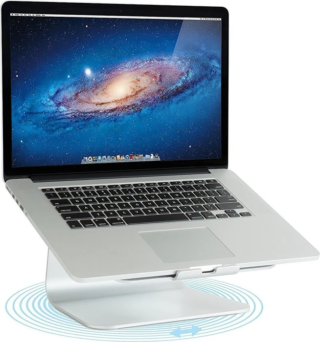 Rain Design mStand 360, Notebook-Stand, silber, Basis drehbar