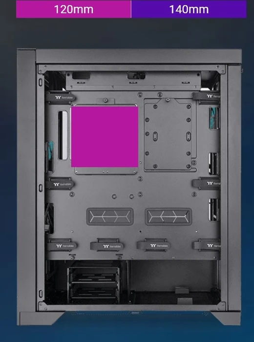 Thermaltake CTE T500 Air, schwarz, Glasfenster
