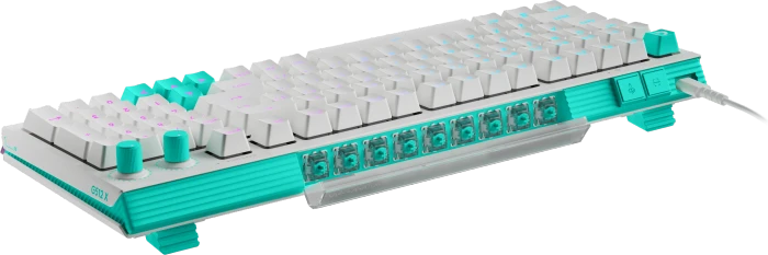 Logitech G512 X 98 TMR, weiß, Dual-Swap analog/mechanisch, taktil, USB, DE