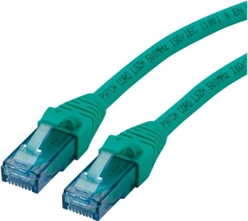 Roline / Secomp GHMT Patchkabel, Cat6a, U/UTP, RJ-45/RJ-45, 0.3m, grün
