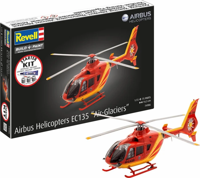 Revell Starter Kit Airbus Helicopters EC135 Air-Glaciers