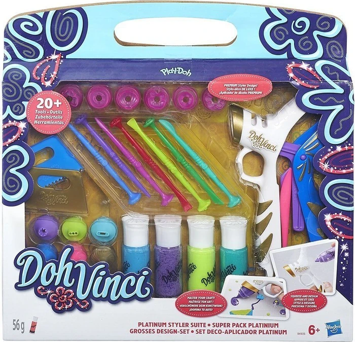 Hasbro Play-Doh DohVinci Großes Design Set mit Platinum Styler