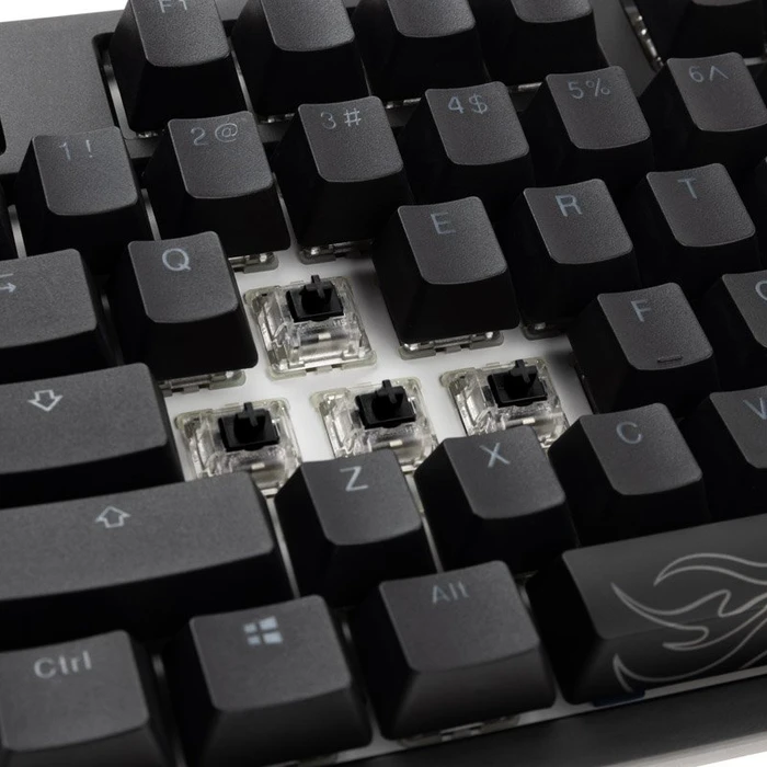 Ducky Shine 7 PBT, LEDs RGB, Blackout Edition, schwarz, MX RGB BLACK, USB, US