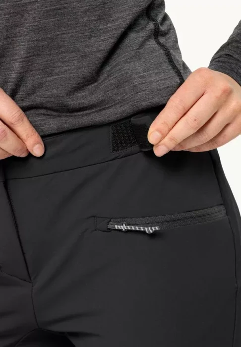 Jack Wolfskin Salmaser Hose lang schwarz (Damen)