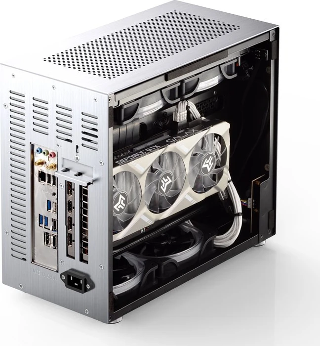 Jonsbo V10, silber, Mini-ITX