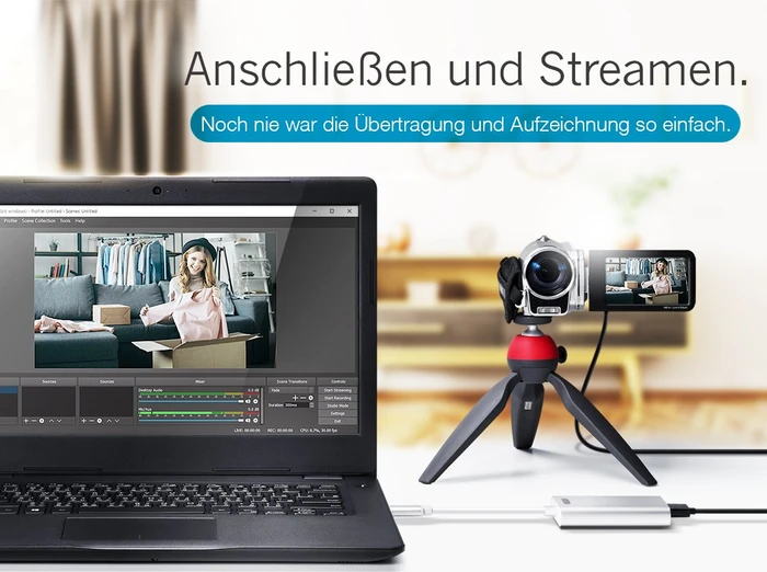 ATEN Camlive HDMI auf USB-C UVC Videoaufnahme FullHD