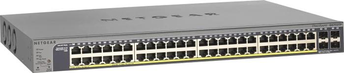Netgear ProSAFE GS700 Rackmount Gigabit Smart Switch, 48x RJ-45, 4x SFP, 380W PoE+