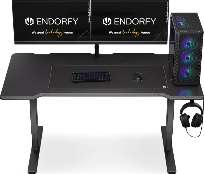 Endorfy Atlas L Schreibtisch 150x78cm Carbon/schwarz