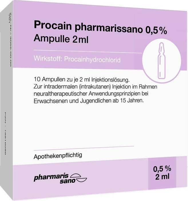medphano Procain pharmarissano 0.5% Injektionslösung Ampullen, 20ml