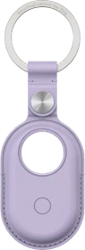 Samsung Galaxy Smart Tag2 Braloba Vegan Leather Key Ring Case violett