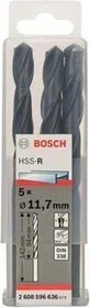Bosch Professional HSS-R Spiralbohrer, 11.7x94x142mm, 5 Stück