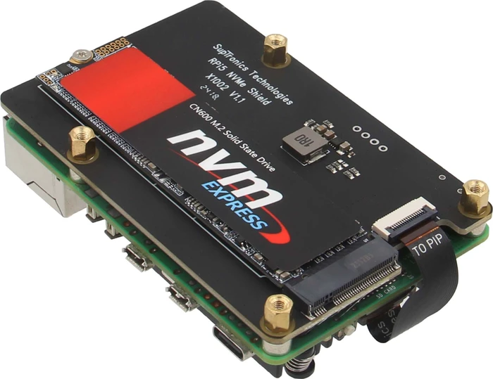 Geekworm X1002 PCIe auf M.2 Key-M NVMe Adapter-Board, M.2 M-Key 2230/2242/2260/2280 NVMe Slot für Raspberry Pi 5