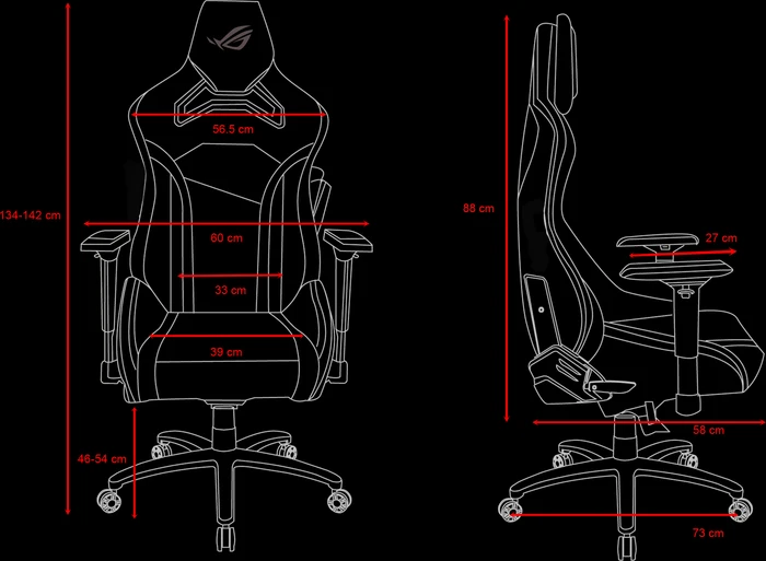 ASUS ROG Chariot Core Gamingstuhl, schwarz