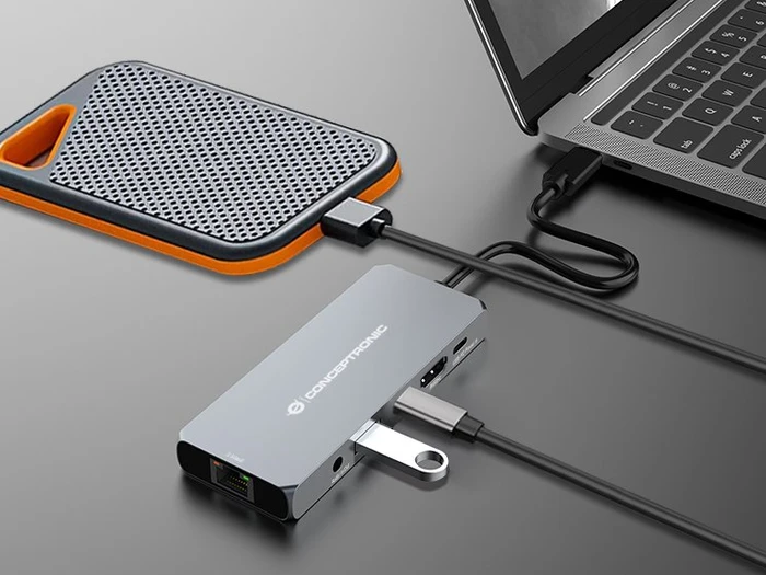 Conceptronic 6-in-1 USB4 Multiport-Adapter, USB4 [Stecker]