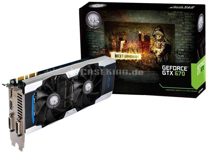 KFA2 GeForce GTX 670 EXOC, 2GB GDDR5, 2x DVI, HDMI, DP