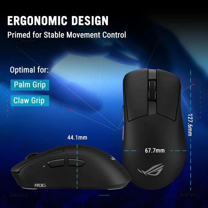 ASUS ROG Gladius IV Ace Wireless, schwarz, USB/Bluetooth