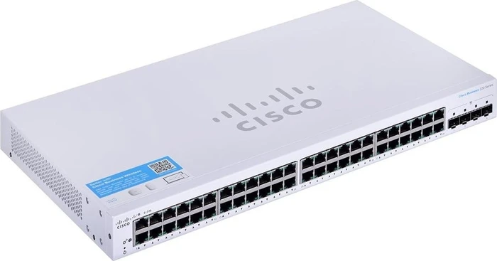 Cisco Business 220 Rackmount Gigabit Smart Switch, 48x RJ-45, 4x SFP