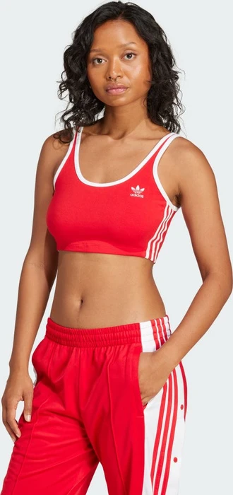 adidas Adicolor 3-Streifen Bustier better scarlet/white (Damen)