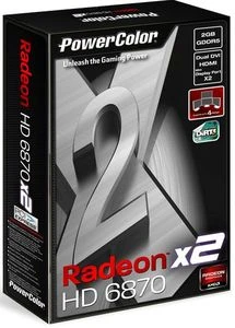 PowerColor Radeon HD 6870 X2, 2x 1GB GDDR5, 2x DVI, HDMI, 2x mDP