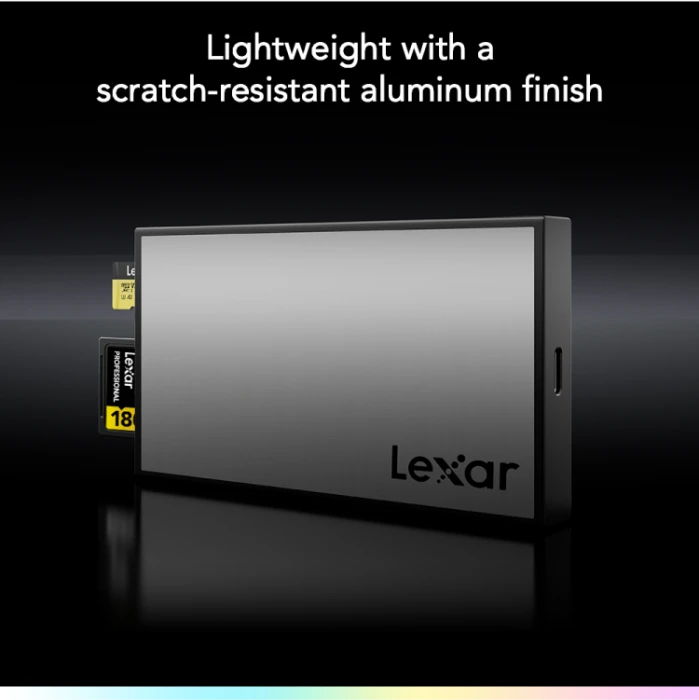 Lexar Professional Workflow SD/microSD UHS-II Card Reader (WF710), USB-C 3.1 [Buchse]