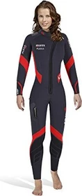 Mares Flexa 5.4.3 She Dives Halbtrockentauchanzug 5/4/3mm schwarz/rot (Damen)