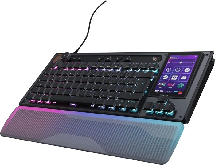 Turtle Beach Command Series KB7 TKL, schwarz, LEDs RGB, Low-Profile TITAN Hall-Effect, USB, DE