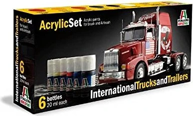 Italeri International Trucks and Trailers Farbset, 6-tlg.
