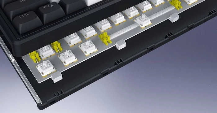 Hator Skyfall 80 Wireless, weiß/schwarz, LEDs RGB, Aurum Lemon, USB/Bluetooth, US